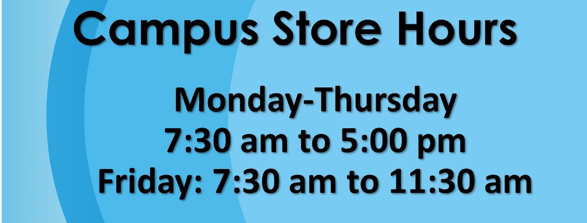 text: Coon Rapids Store Hours. Monday through Thursday 9 a m to 4 p m. Friday 9 a m to 3 p m